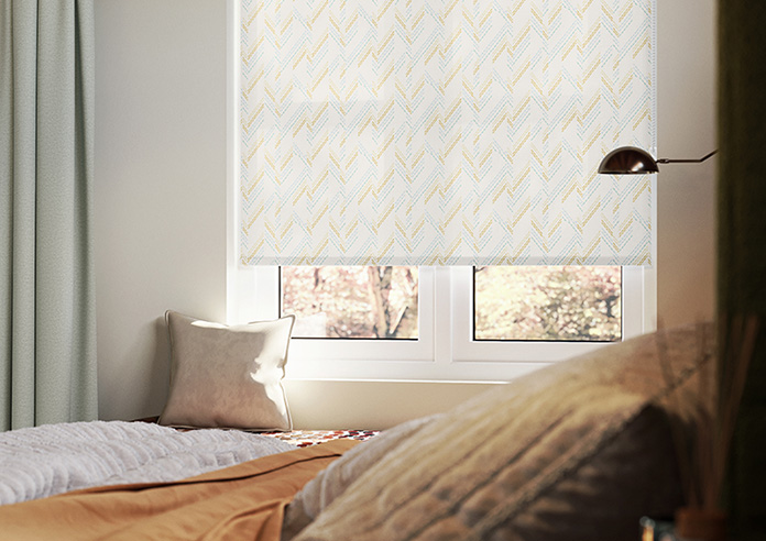 Dashing Zigzags, Warm Orange - Twist&Fit Roller Blind - Image 5